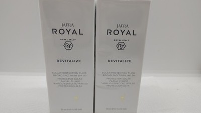 (2) Jafra Royal Revitalize Solar Protection Broad Spectrum SPF 50 1.7 FL oz New