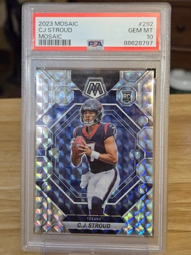 2023 Mosaic CJ Stroud Siver Mosaic #292 rookie GEM MINT PSA 10