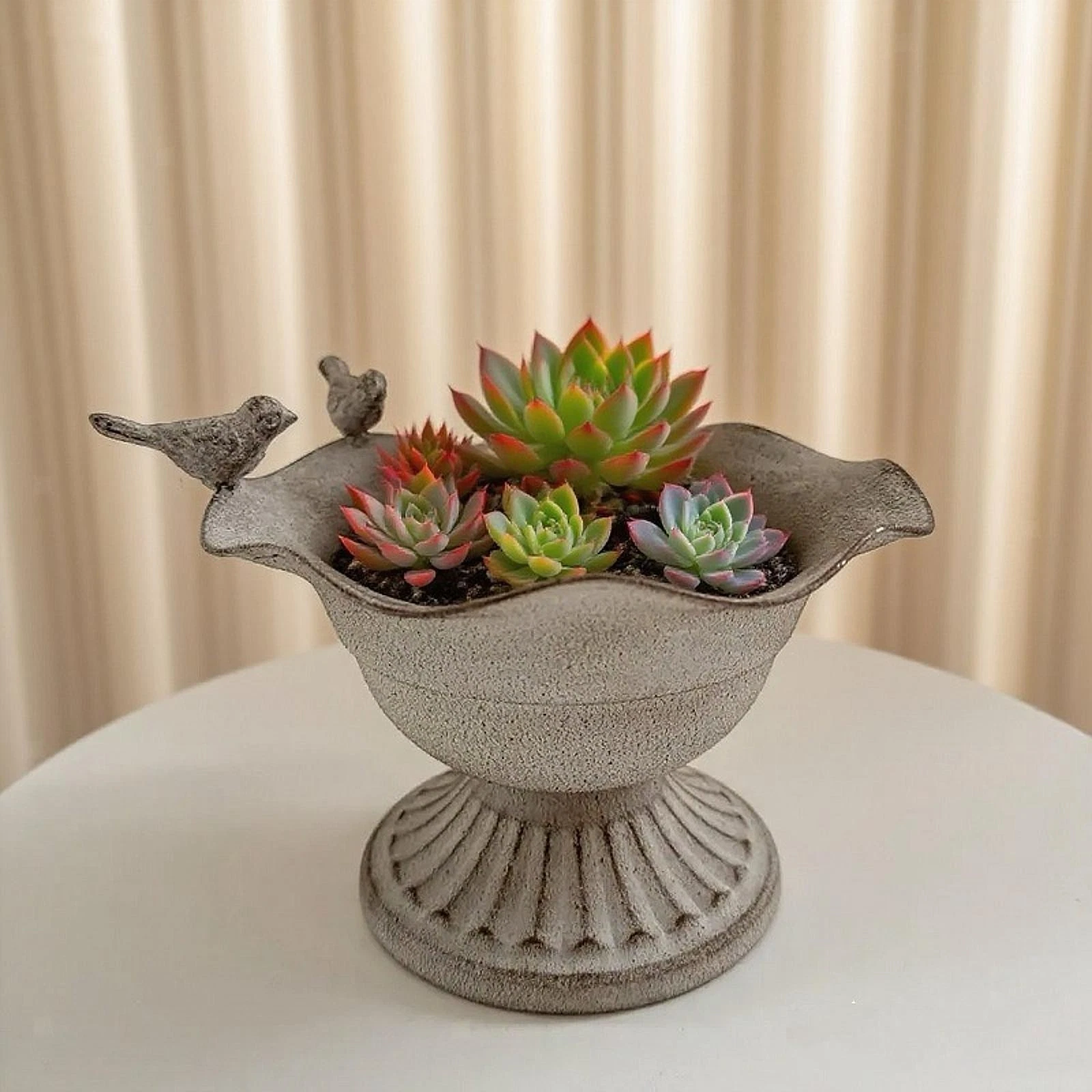 Flower Urn Vase Home Decoration Flower Arrangement Metal Flowers Vase Trumpet