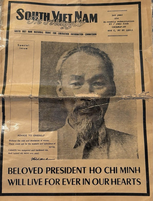 South Viet Nam Newspaper Front Page: Beloved President Ho Chi Minh