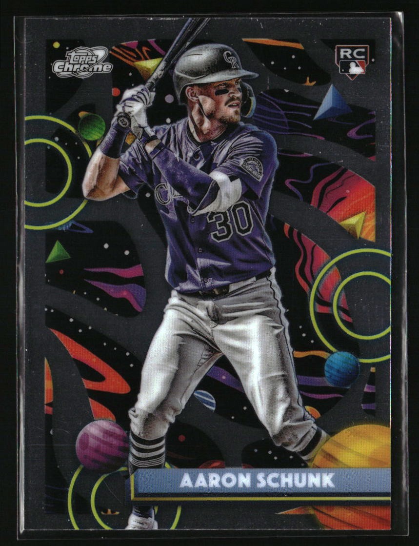2025 Topps Chrome Cosmic Aaron Schunk Rookie #172 RC Colorado Rockies