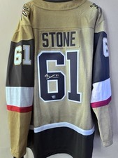 Vegas Golden Knights Mark Stone Fanatics Authentic Autograph Gold Jersey