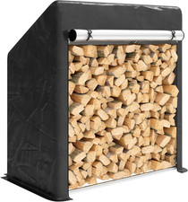 Legnaia Da Esterno in Acciaio Rinforzato, Portalegna Da Esterno Con Copertura Im