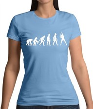 Evolution of Man Baseball - Womens T-Shirt - Base Ball Player Bat Love