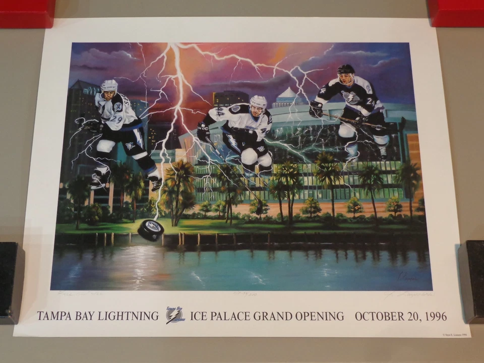 1996 LIGHTNING ICE PALACE "FIRE AND ICE" ARTIST PROOF 38/200 PRINT JOYCE LAZZARA - Image 4 of 4