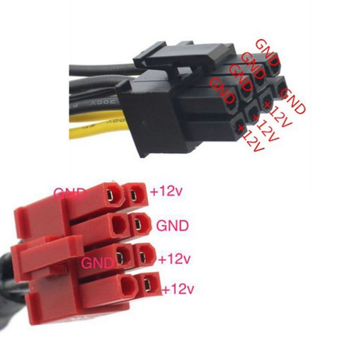 50cm 8-Pin To Dual 8-Pin PCI Express Graphics Card Power Supply Cable For An NEW - Afbeelding 3 van 7