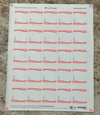 Stamps.com Original NetStamps Printable Postage Label Sheets 5 Sheets,125 labels