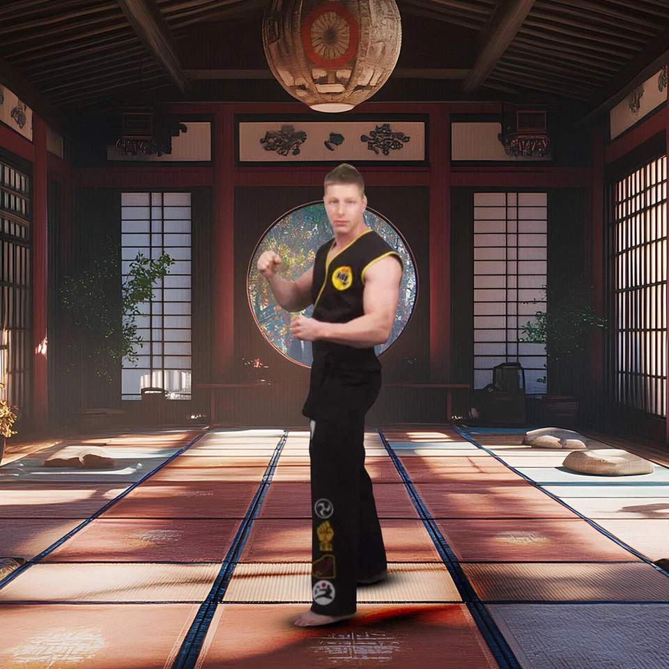 Disfraz Karate Niño Cobra Kai Adulto Estándar Foto 3 de 4