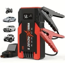S ZEVZO ET05 Portable Car Jump Starter 7.2 Gas 5.5 Diesel Charger Battery Power