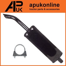 Exhaust Silencer Black Enamel & Clamp for Ford 4830 5030 6410 7710 7910 Tractor