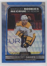 2021-22 O-Pee-Chee Platinum Marquee Rookies Blue Surge Jeremy Davies #252 e9p