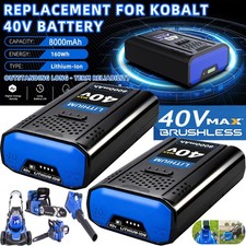 1 2PACK For Kobalt 40v MAX 8.0 Ah Extended Run Li-Ion Battery KB440-03 KB540-06
