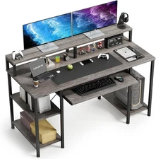 Computer Desk- 48 Inch Home Office Desk with Keyboard Tray, 47" Gaming Desk with