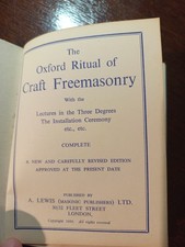 The Oxford Ritual of Craft  Freemasonry masonic/454
