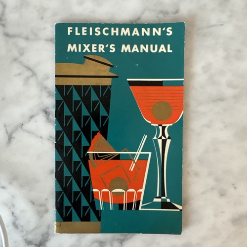 Fleischmann's Mixer's Manual Mixology Cocktails Bartending 1930s Art Deco