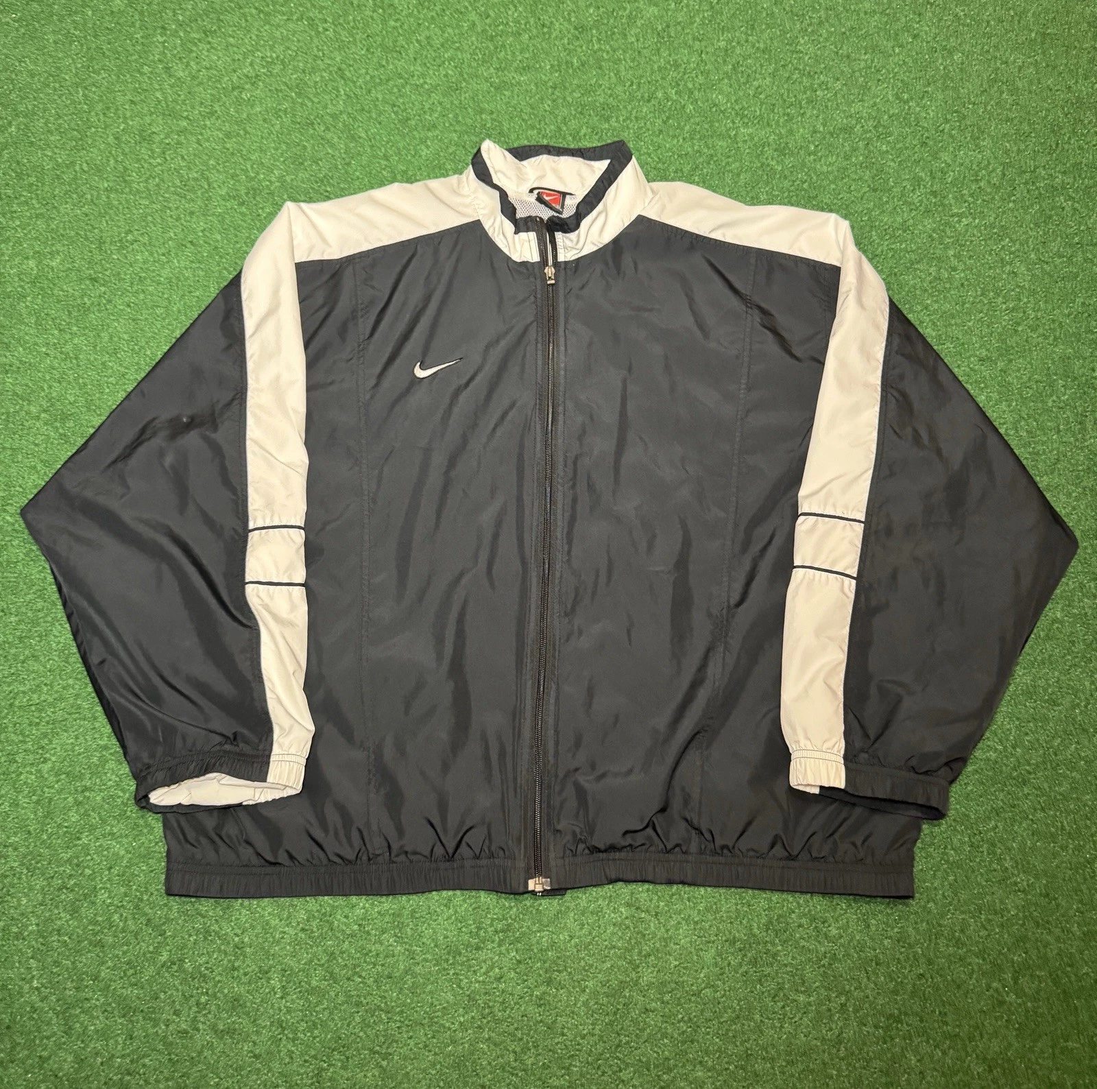 Vintage Nike Windbreaker Lightweight Black XL Boxy 28x28 90s Windbreaker Jacket