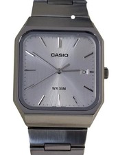 CASIO MTP-B185D-7A Sliver Dial Analog Stainless Steel Band Men Watch MTPB185D