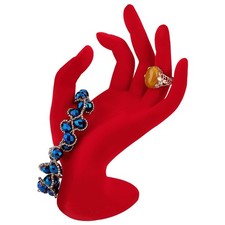 1pc Red Hand Jewelry Display Holder OK Shape Hand Bracelet Ring Holder