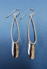 SUNDANCE CATALOG .925 Sterling Silver Long Drop Earrings- NEW