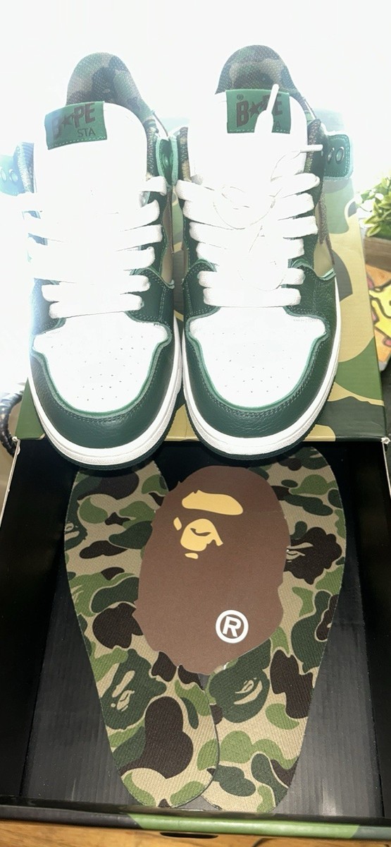 Size 9.5 - A Bathing Ape BAPE Sk8 Sta #2 ABC Camo - Green for sale