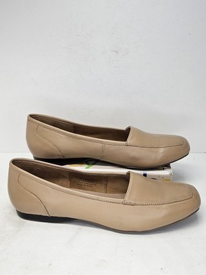 Array Leather Slip-on Loafers Shoes Women's 9N Tan