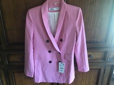 Zara nwt pink blazer size xs