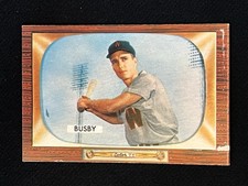 1955 Bowman Jim Busby #166 Washington Senators Vg-Ex
