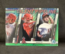 2017 Bowman Chrome Talent Pipeline Fletcher, Thaiss, Smith TP-LAA Green /99 (RC)