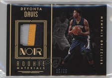 2016-17 Panini Noir Rookie Materials Color Prime 89/99 Deyonta Davis #16 6fs