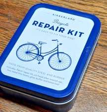 Kikkerland Bike Bicycle Repair Kit Tin Maintenance Tools CD119