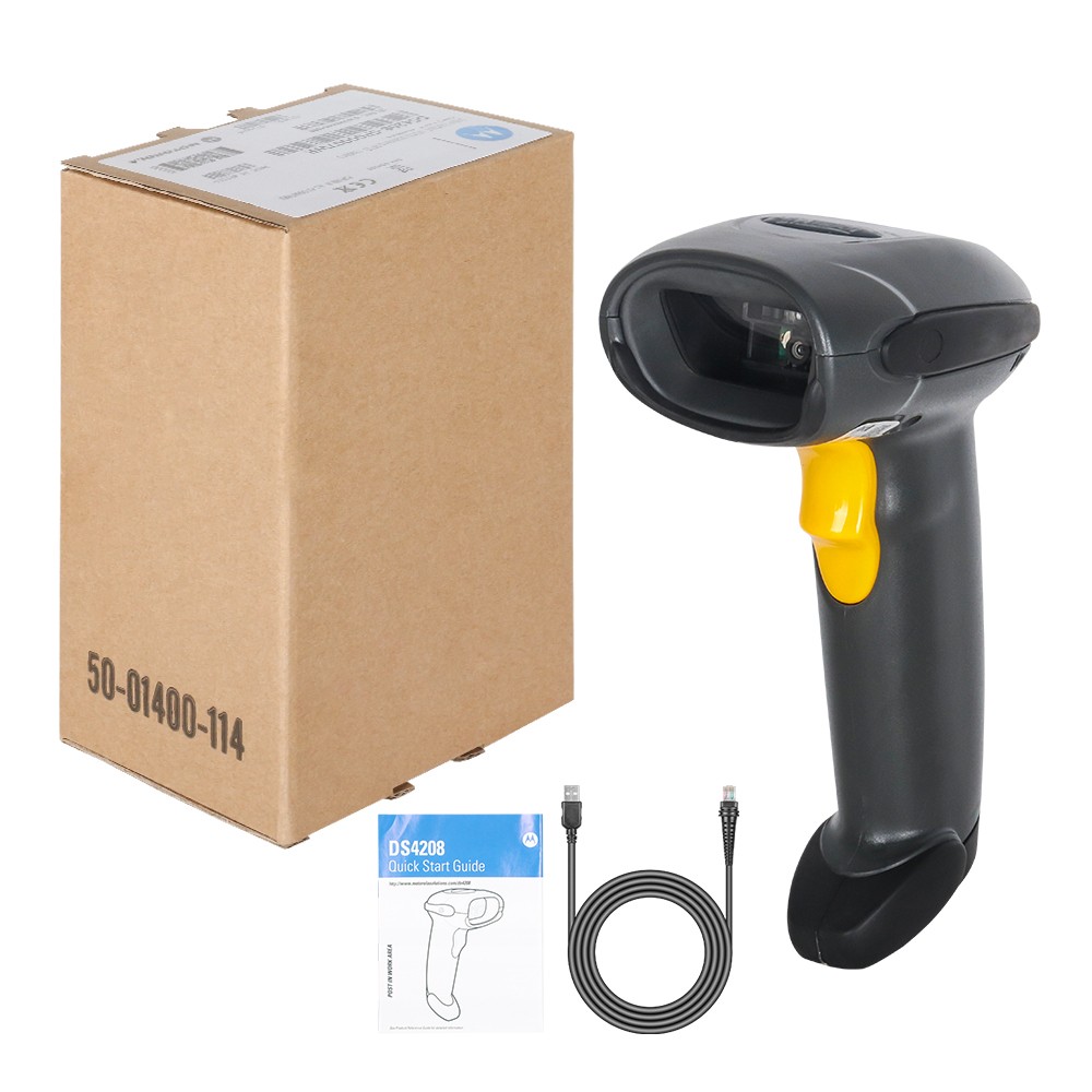 2PCS Symbol DS4208-SR00007WR 1D 2D Laser Imager Barcode Scanner Reader USB Kit