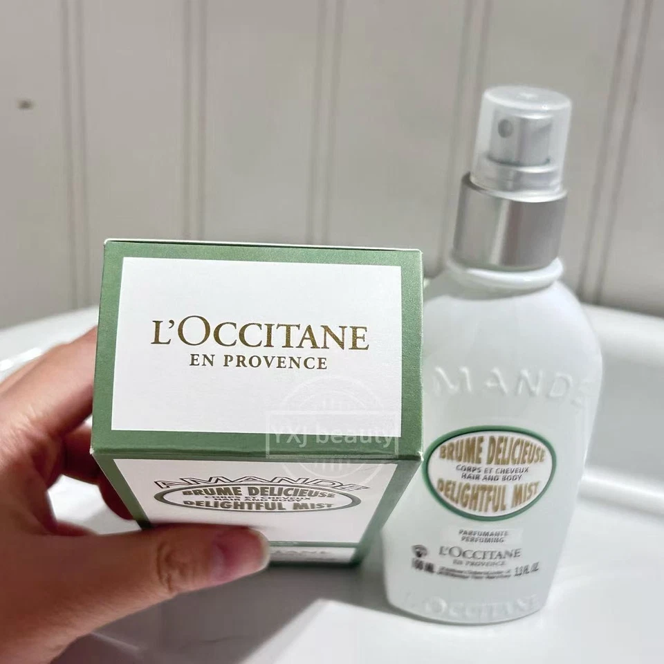 Nuevo vaporizador de fragancia corporal y cabello L'Occitane Amande tamaño completo 100 ml/3,3 oz ~ auténtico Foto 3 de 3