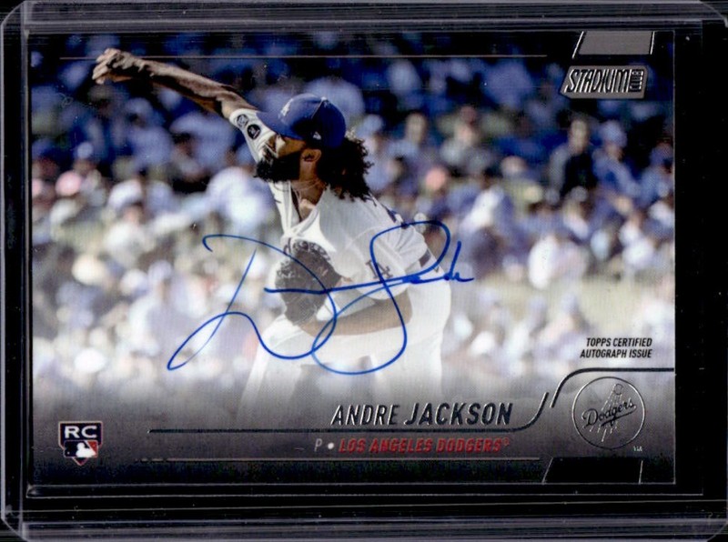 2022 Topps Stadium Club Andre Jackson Auto Autograph RC Rookie #SCBA-AJN Dodgers