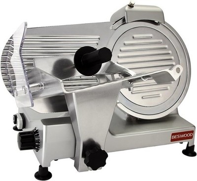 10'' Electric Deli Meat Vegetable Cheese Slicer 240W Home Commercial Steel Blade