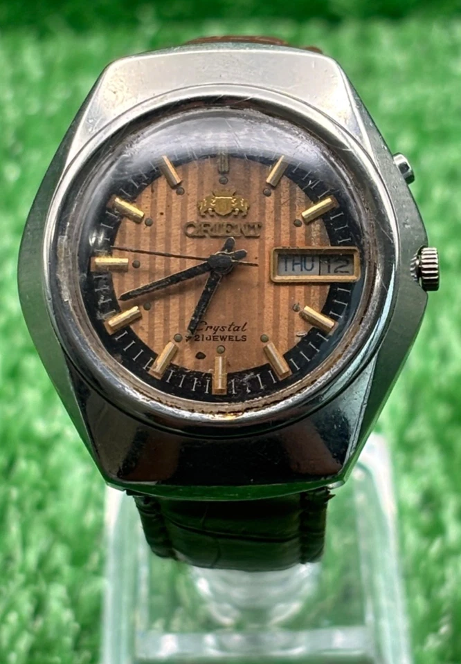 Clásico Orient Vintage - Reloj Automático Hombre - Esfera Dorada - 100% Auténtico Foto 2 de 4