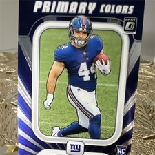 2025 Panini Donruss Optic Primary Colors Rookie Cam Skattebo Giants #11