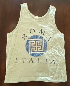 Vintage 1987 Roma Italia Tank Top Size M