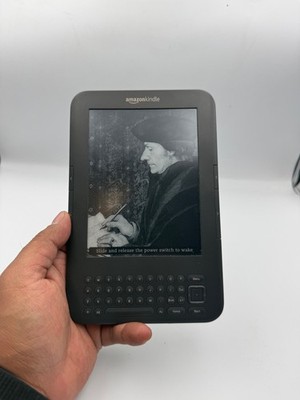 Amazon Kindle Keyboard 3rd Gen D00901 6'' Wi-Fi 4GB - NEW BATTERY - Tested