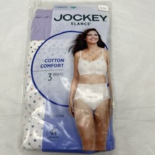 Jockey 2- Pack Elance Briefs Comfort 100 Cotton Paradise Floral 6/M 2 Pairs 