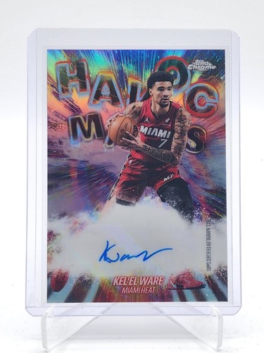 KEL'EL WARE 2025-26 TOPPS CHROME UPDATE HAVOC MARKS REFRACTOR AUTO #HM-KW Q5849