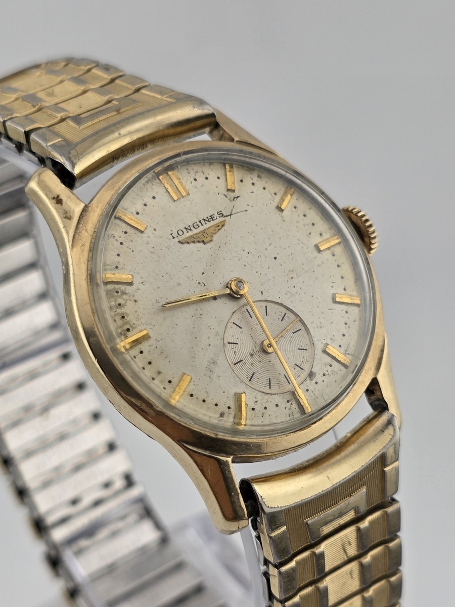 Vintage 1950's Longines Men's Swiss Watch 17 Jewels Manual