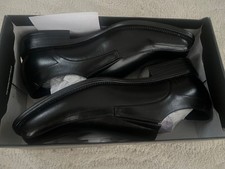 Bruno Marc Men's Black Slip-On Dress Shoes Size 9 Square Toe New in Box