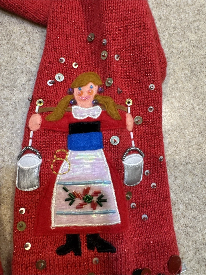 Suéter Vintage 12 Días de Navidad Opciones de Diseño por Phillip y Jane Gordon M Foto 4 de 4