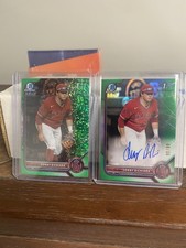 2022 BOWMAN DRAFT SONNY DICHIARA GREEN REFRACTOR AUTO /99 ANGELS DE2