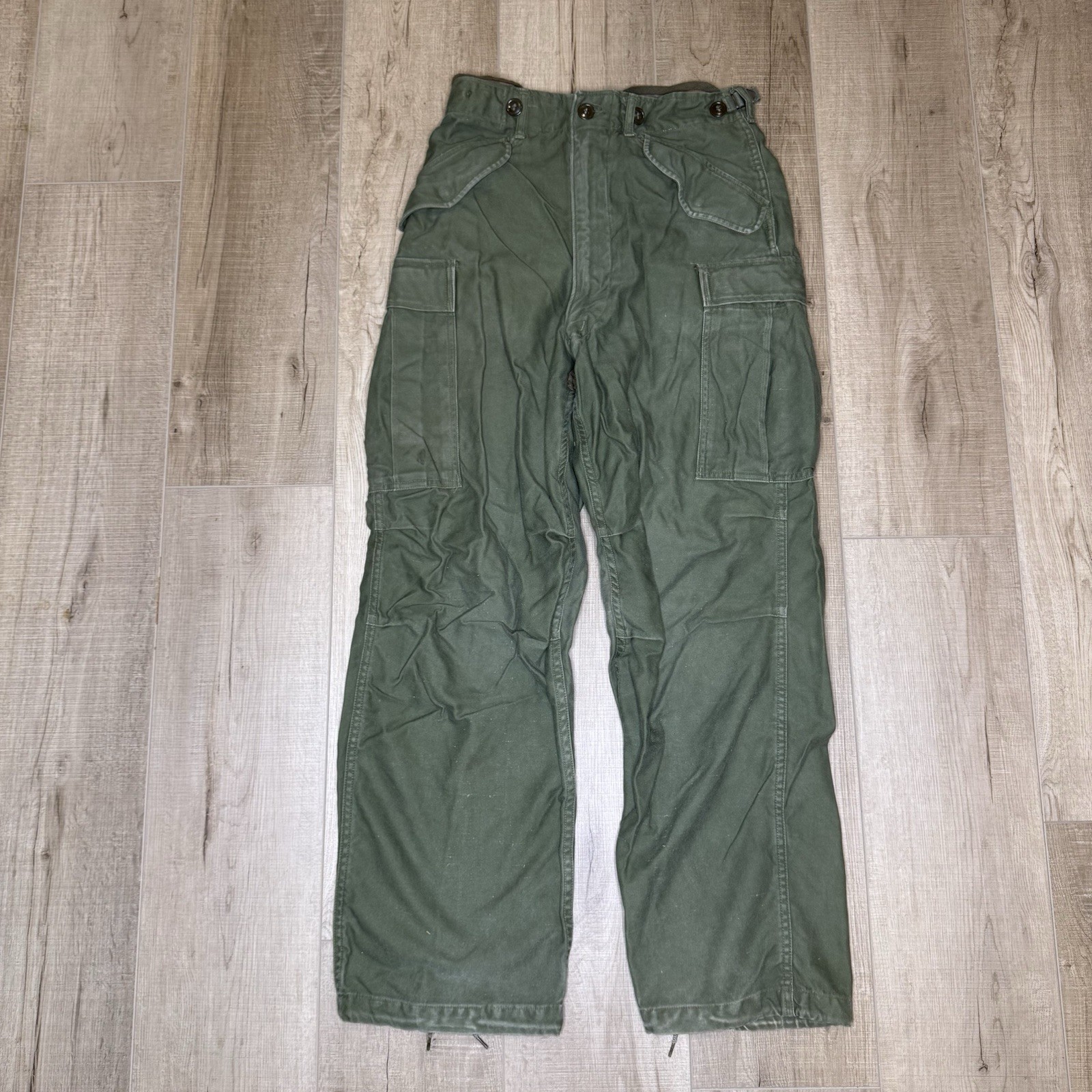 VTG US Army OG-107 Rip Stop Poplin Wind Resistant Pants Trousers XS Reg 1956 image 2
