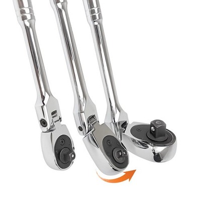 Chrom Vanadium 4-tlg Ratschenschl��ssel Set 90 Z?hne 4 Grad Schwenk Design