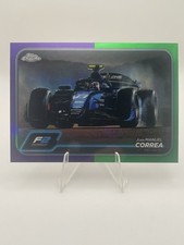 Juan Manuel Correa 2024 Topps Chrome Purple Green Refractor Formula 1 F2 #106