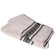 Better Homes & Gardens Black White Embroidered 2-Piece Pillow Sham, King