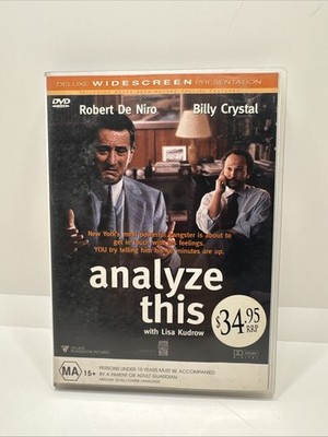 Analyze This (DVD 1999 Comedy) Lisa Kudrow, Robert De Niro, Billy Crystal, R 4