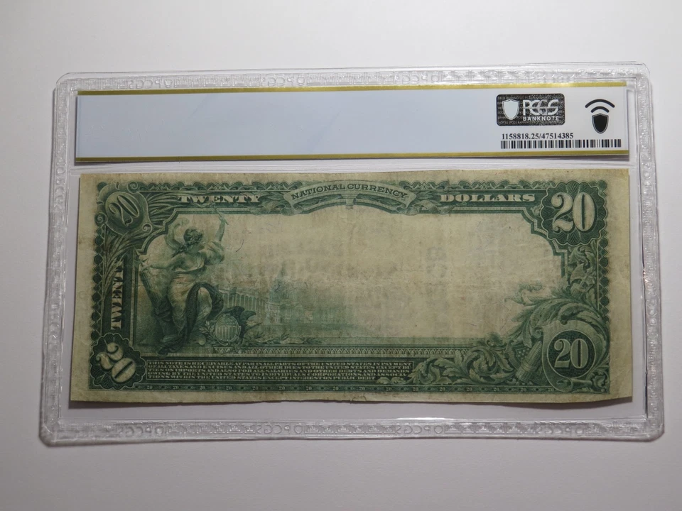 $20 1902 Gate City Virginia National Currency Bank Note Bill Ch. #7208 PCGS VF25 - Image 4 of 4